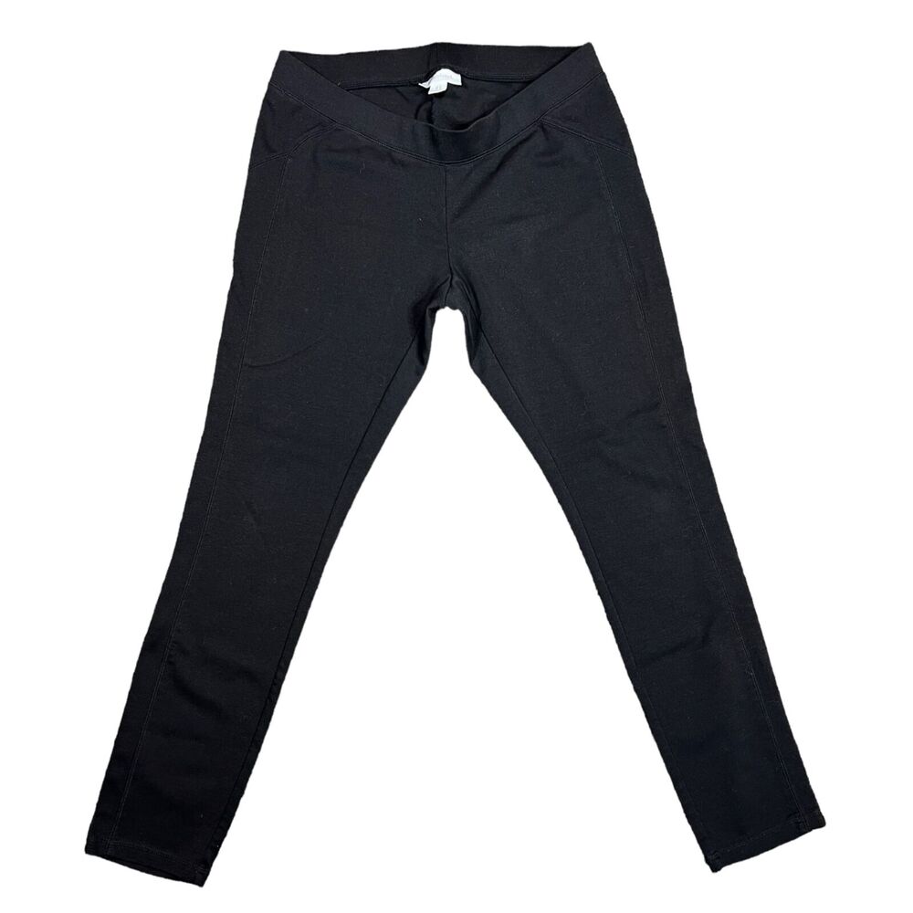 Motherhood Maternity Womens Leggings Skinny Leg Ankle Length Pants Black Large